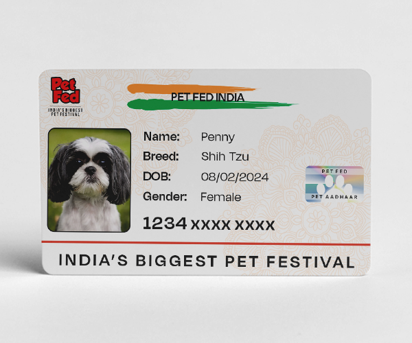 Customized Pet Aadhar Card