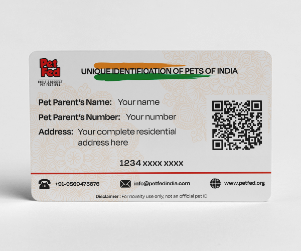 Customized Pet Aadhar Card