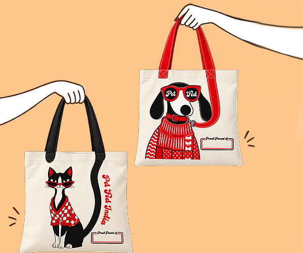 Pet Fed Tote Bag with Customisable Kit